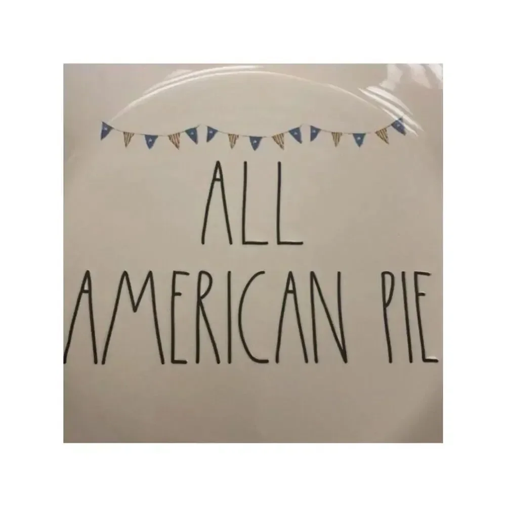 RAE DUNN Artisan Collection Patriotic Baking Dish / Plate 